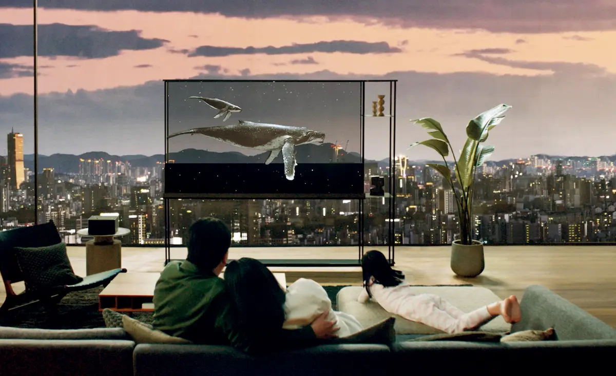 Cenário de utilização do televisor LG SIGNATURE OLED T