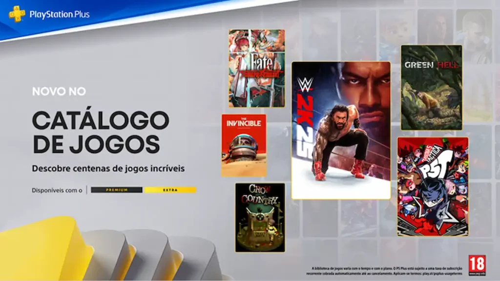Catálogo de Jogos PS5 Setembro PlayStation Plus
