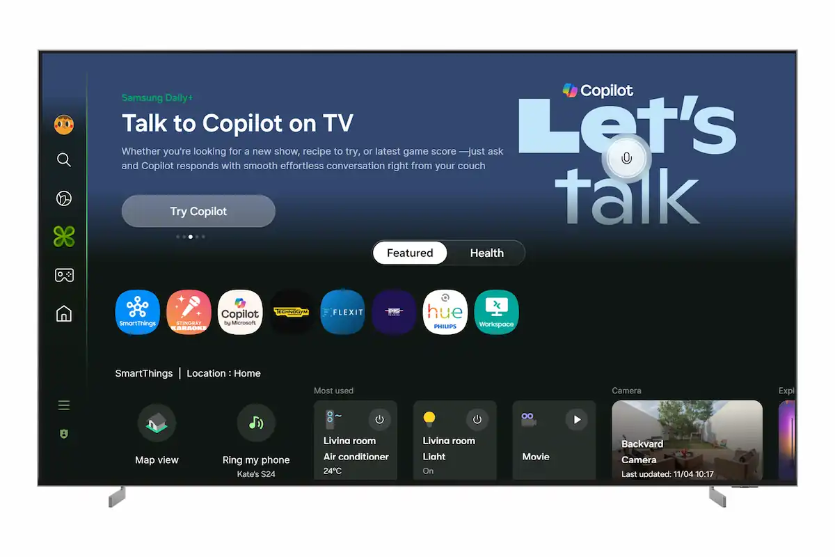 Samsung integra Microsoft Copilot nas TVs e Monitores de 2025 para uma experiência ainda mais inteligente