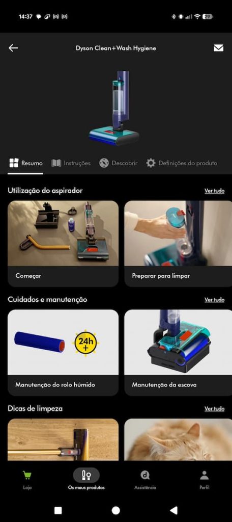 Dyson Clean+Wash Hygiene