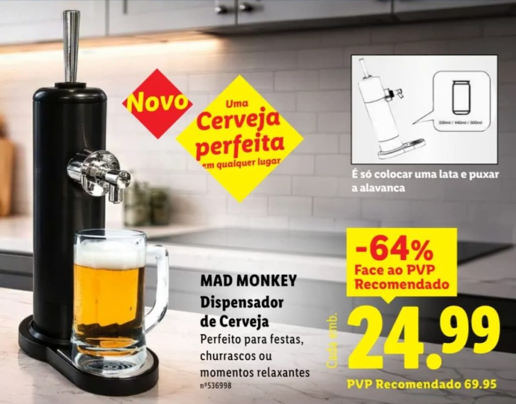 Dispensador Cerveja Lidl