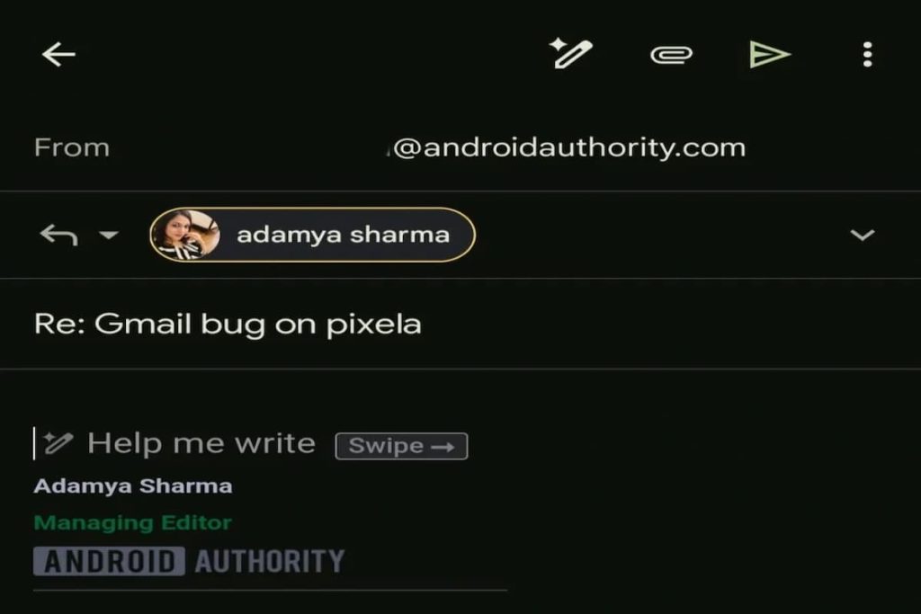 Bug no Gmail