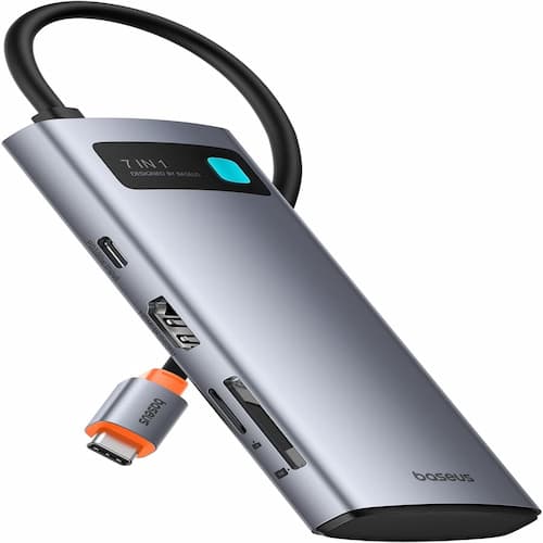 Baseus Hub USB C 7 em 1 adaptador...