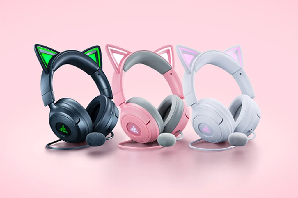 Detalhe do Razer Kraken Kitty V3